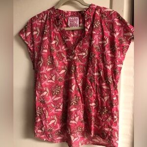 PINK/WHITE TOP BY MODA MAHAL